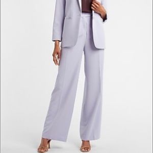 Express Lilac Wide Leg High Rise Trousers size 8L